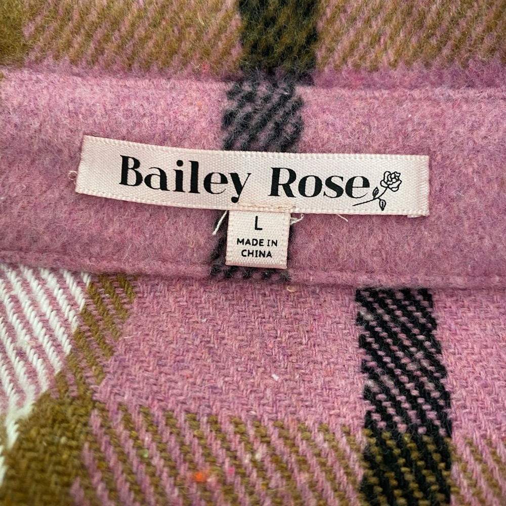Lulus ‘Choose Your Vibe Pink Plaid Shacket” Large (L) - Picture 4 of 9